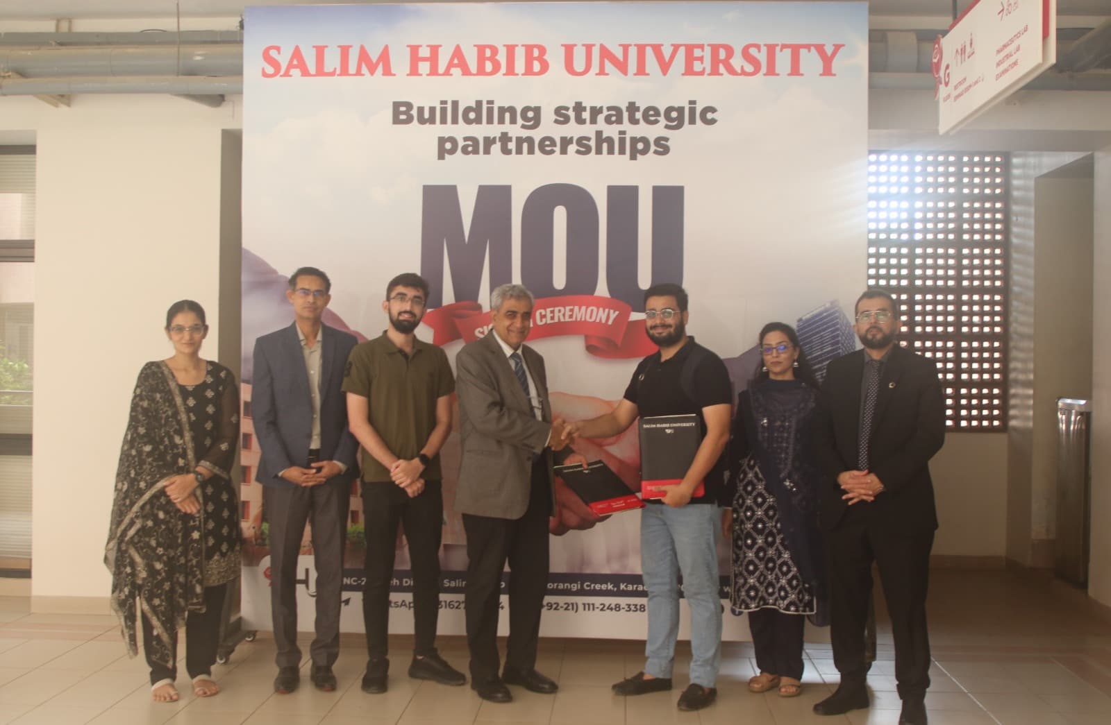 Industrial Visits & MoUs - MoU Signing with Emergen at Salim Habib University